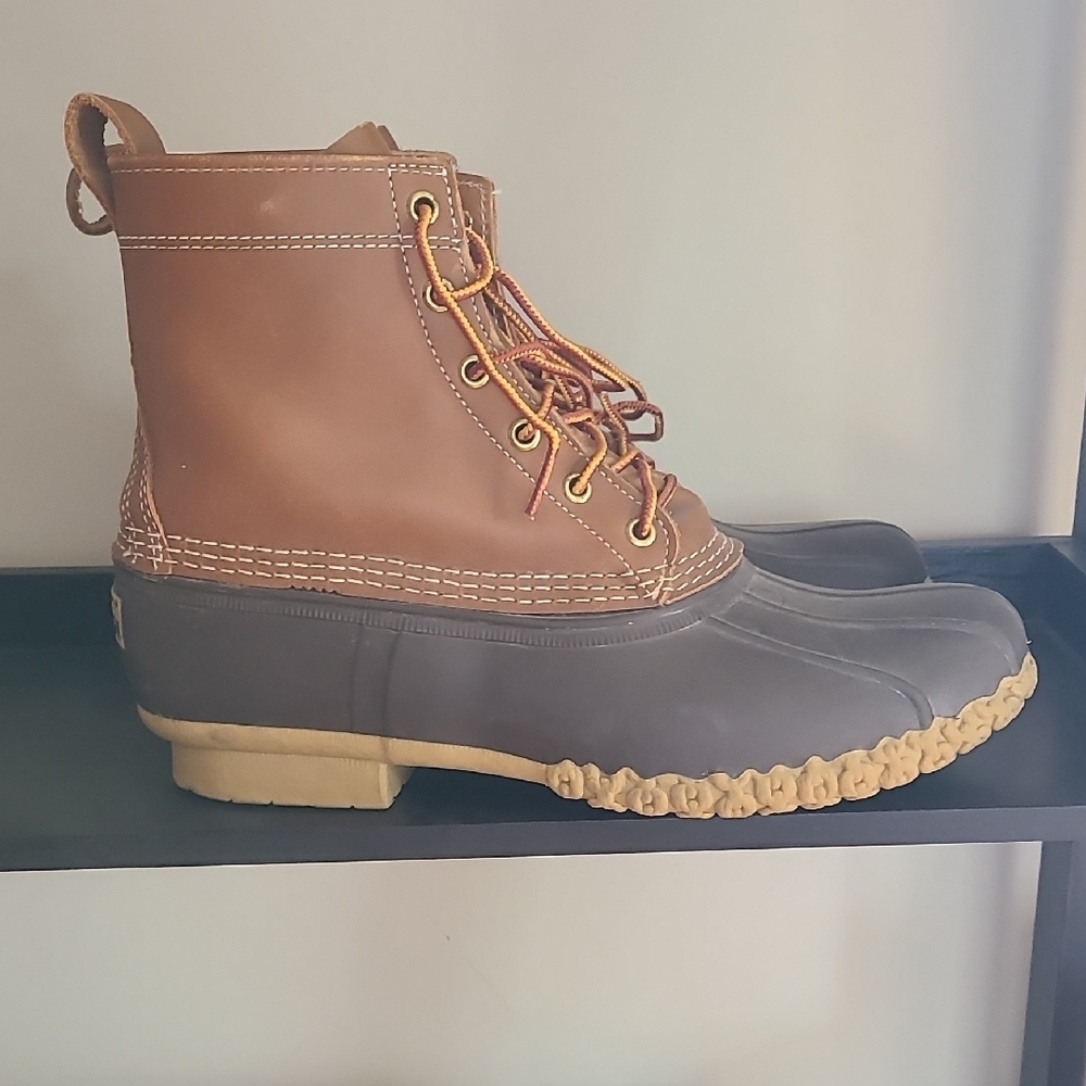 L.L. Bean Brown and Gray Waterproof Boots